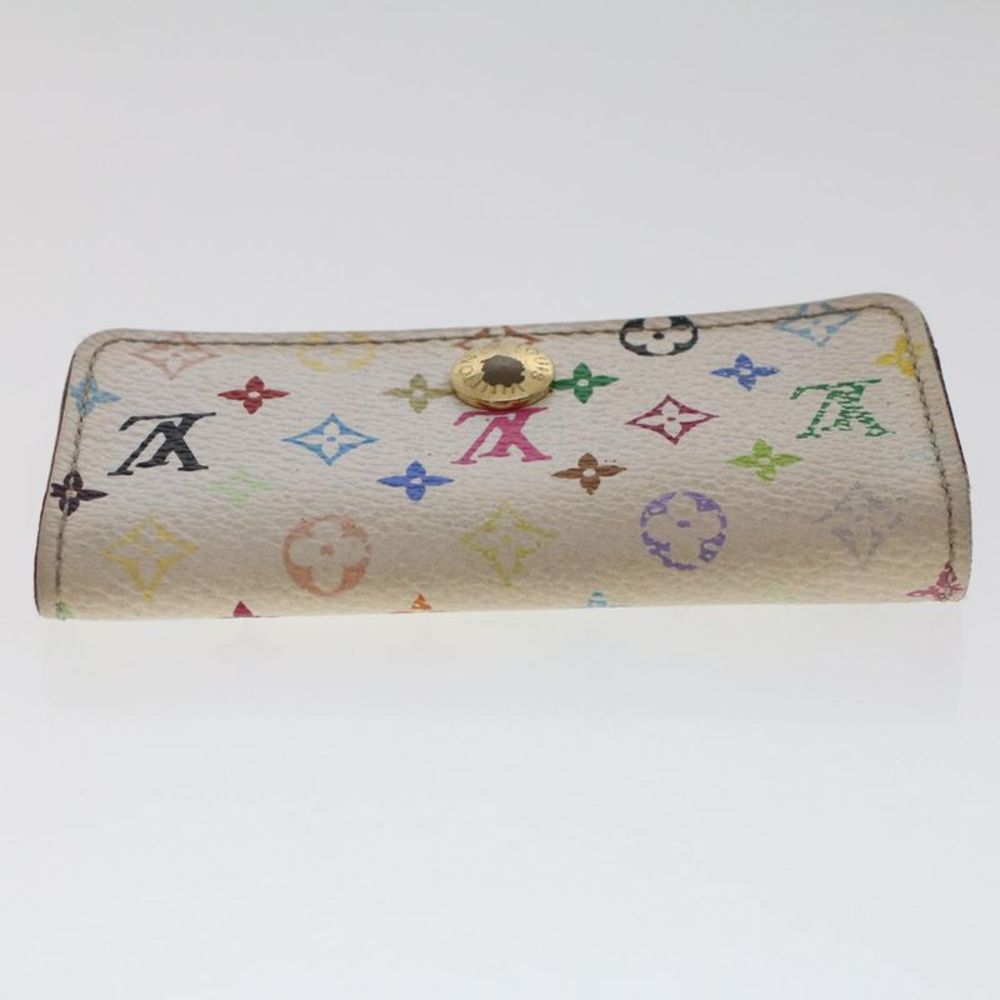 Pre Loved LOUIS VUITTON  Monogram Multicolor Multi Cles 4 Key Case White M60043 - Picture 5 of 10